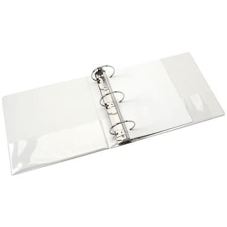 Made-To-Stick 751001 11 x 8.5 in. Round Ring Binder - White, 3 in. Capacity MA2483623